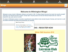 Tablet Screenshot of 34blueblog.wilmingtonlacrosse.com